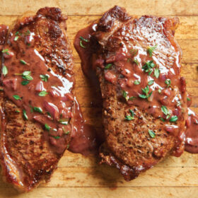 STEAKS WITH PAN SAUCE