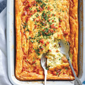 CELERY ROOT AND GOLDEN POTATO SOUFFLÉ