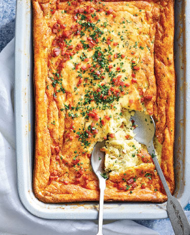 CELERY ROOT AND GOLDEN POTATO SOUFFLÉ