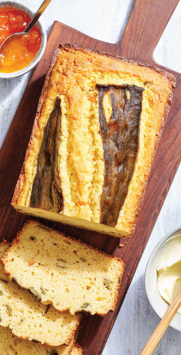 APRICOT CORNMEAL LOAF WITH HATCH CHILES