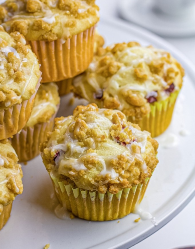 Plum Crumble Muffins